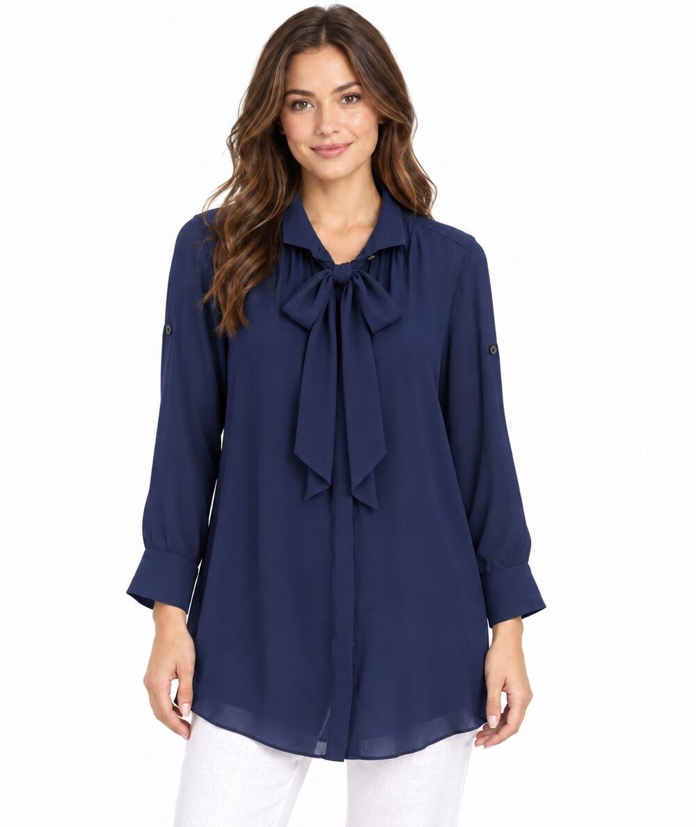 Rag & Bone Sz 6 Ruffle Roll Tap Long Sleeve V-Neck Silk Shirt Dress